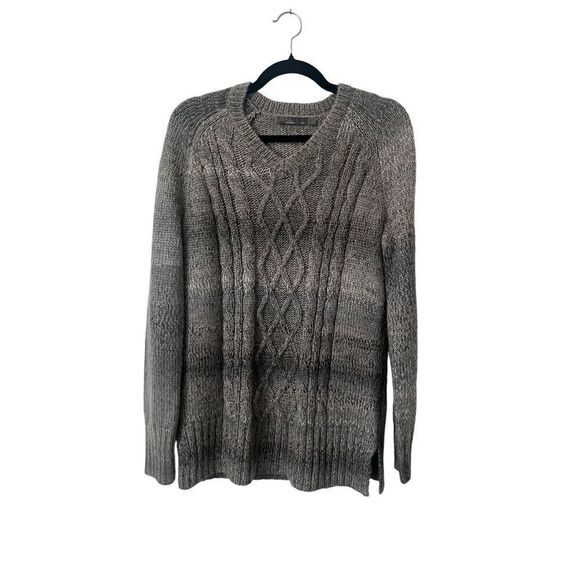 Prana Gray Knit‎ V-Neck Sweater XL - Picture 1 of 4